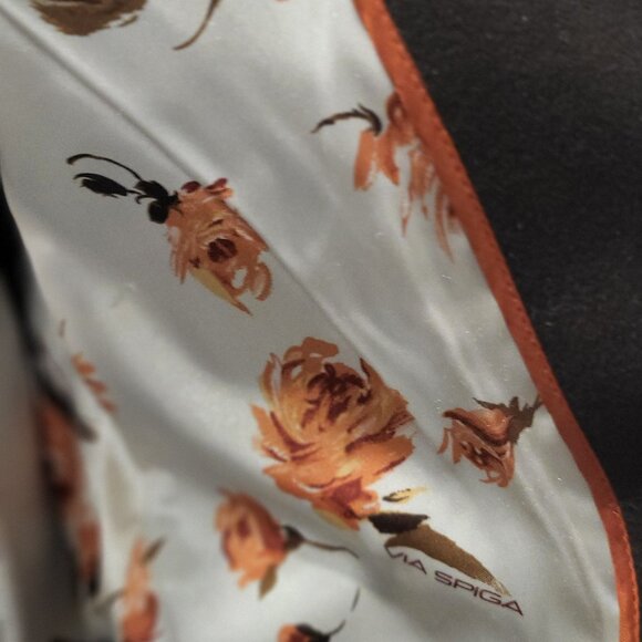 Via Spiga Size 4 (6) Made in Ukraine, 100 % Wool Dark Espresso Mid-Length Coat - Picture 3 of 7